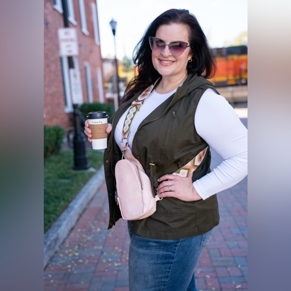 Green hooded vest